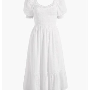 Hill House: Louisa Nap Dress - White Eyelet